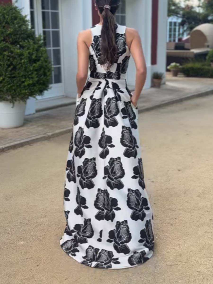 Elegant Floral Dress Dress