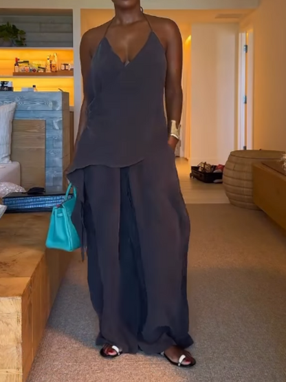 Fashion Simple Pants Suit