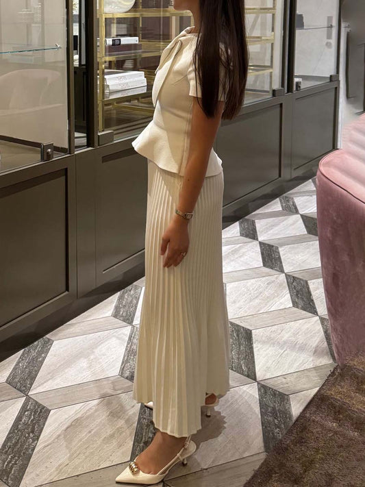 Keyhole Cut Out Two Pieces Dress