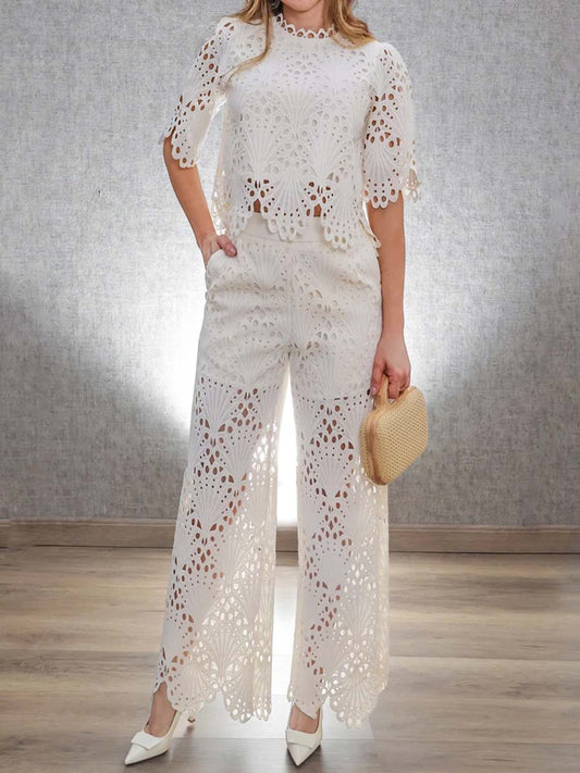 Elegant Lace Two Pieces Set