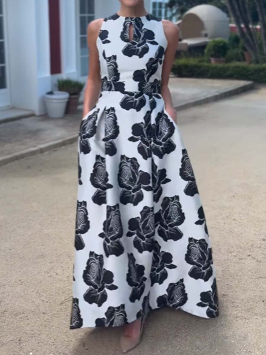 Elegant Floral Dress Dress