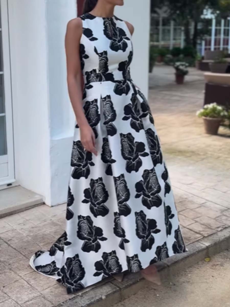 Elegant Floral Dress Dress