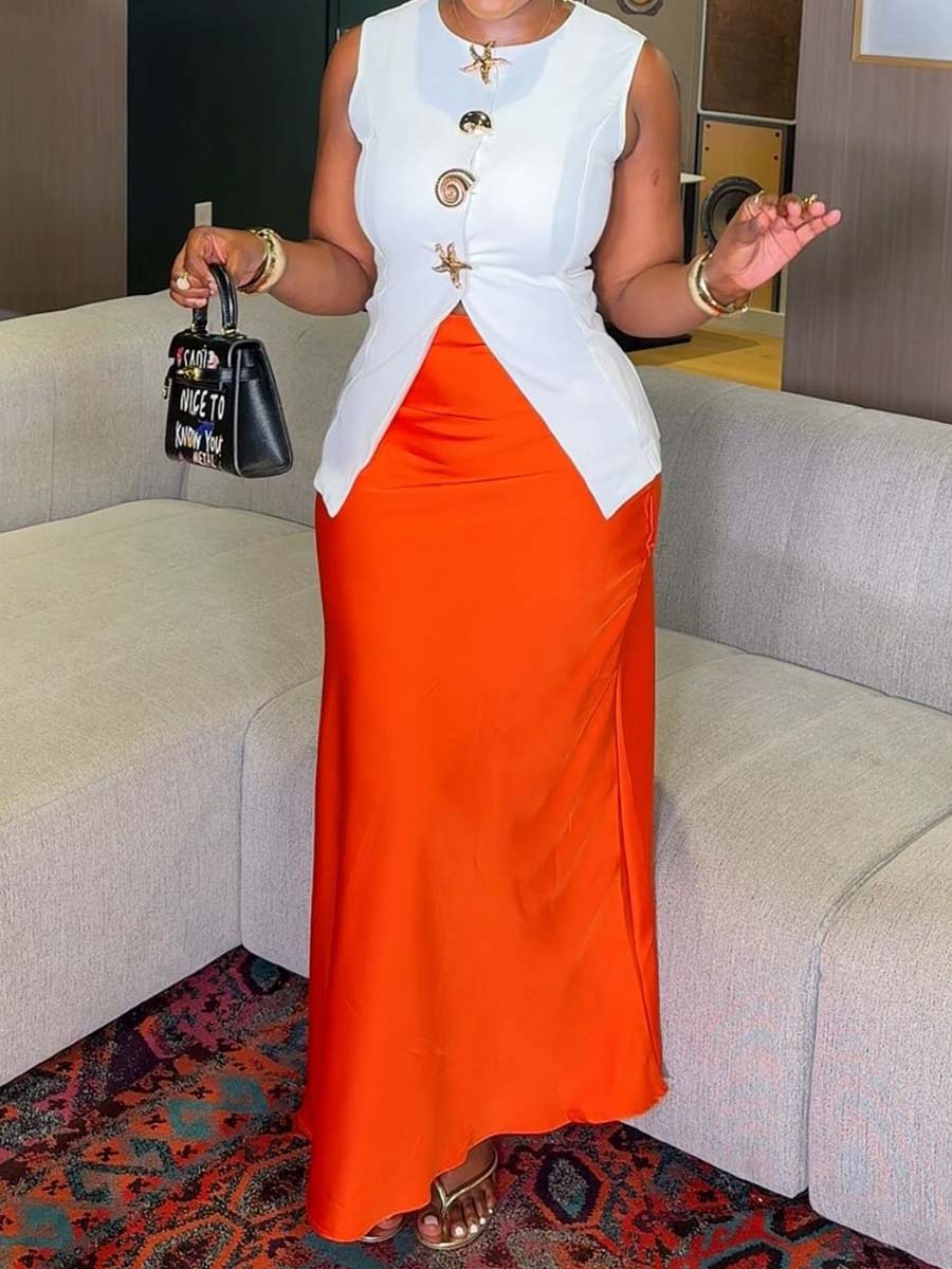 Elegant V Neck Sleeveless Vest