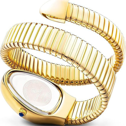 Dazzle Snake-shaped Steel Band Watch