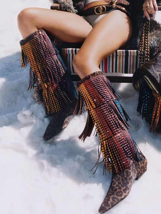 Tassel High Boots
