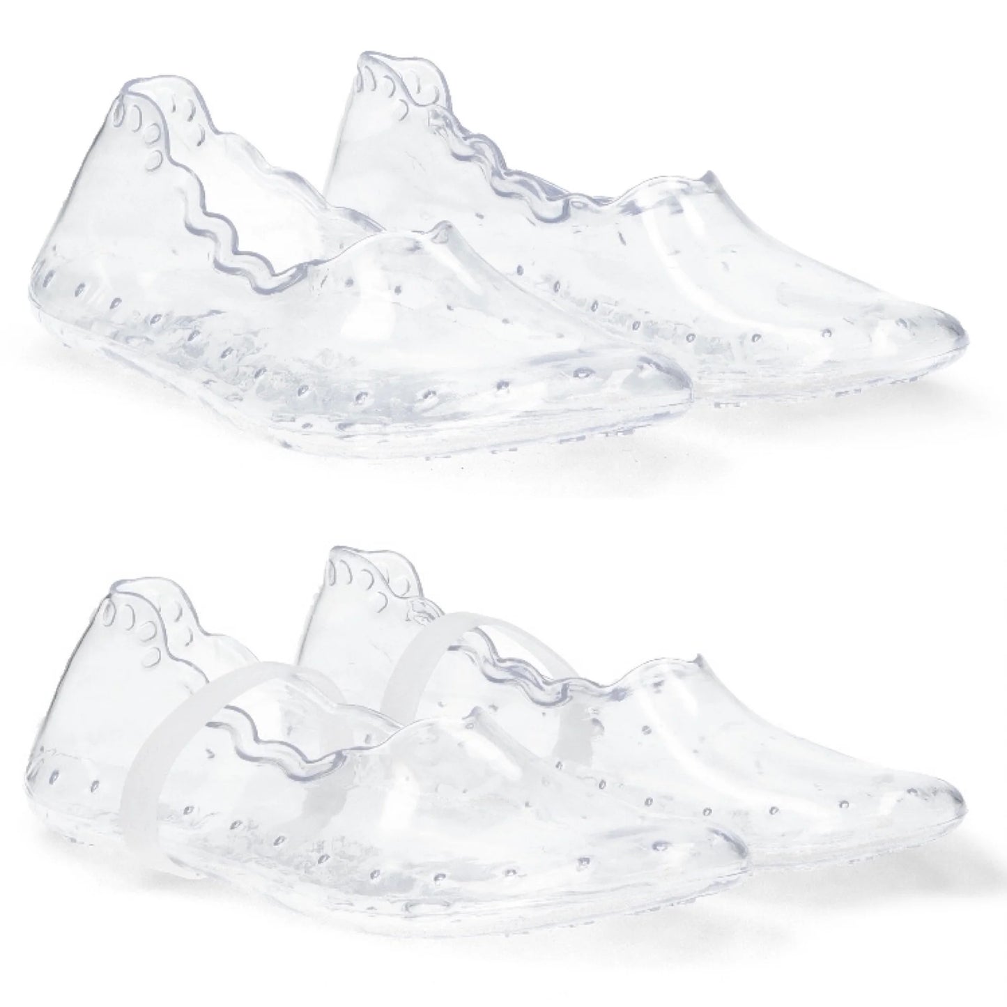 Silver Stars Transparent Shoes